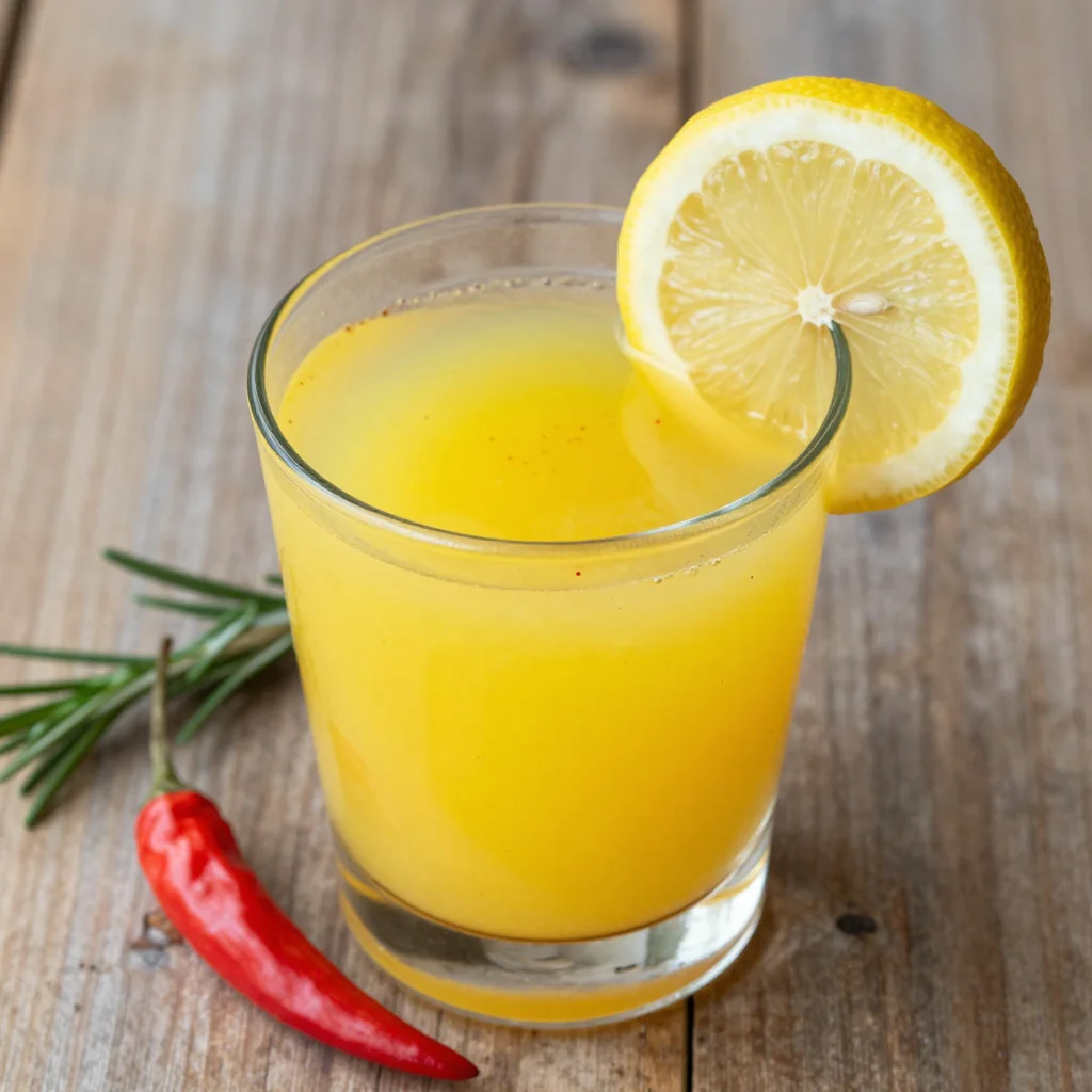 Anti Inflammatory Lemon And Cayenne Detox Shot