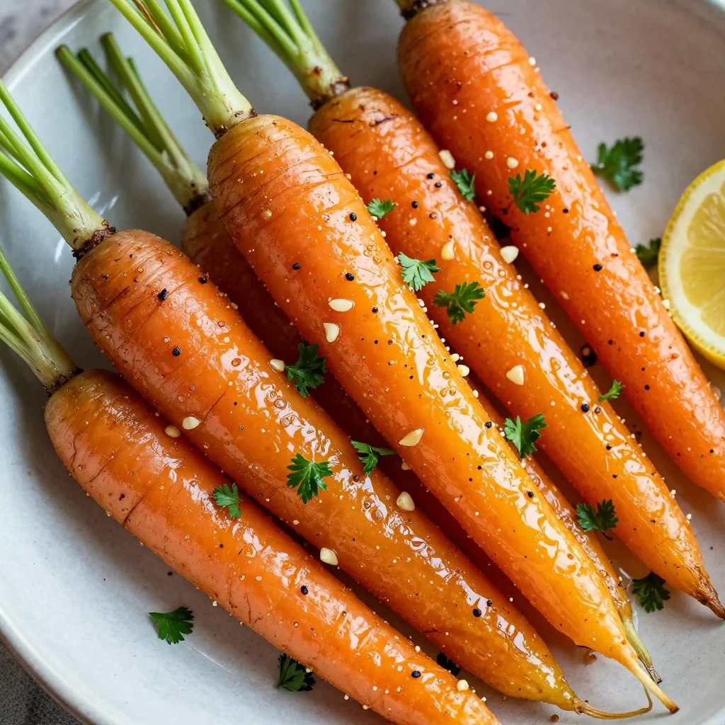 healthy lemon garlic roasted carrots and parsnips for new year detoxing
