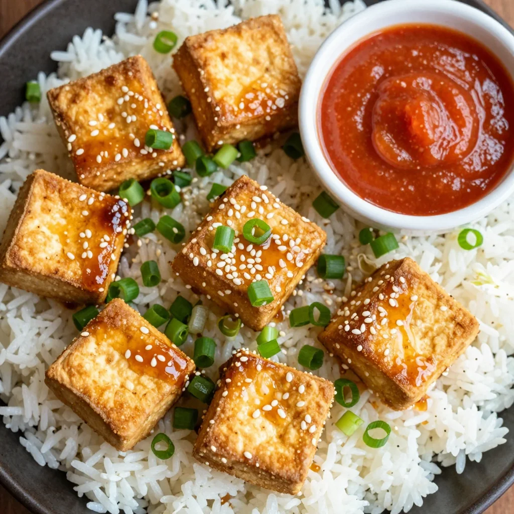 Crispy Air Fryer Tofu for a Plant Based Snack