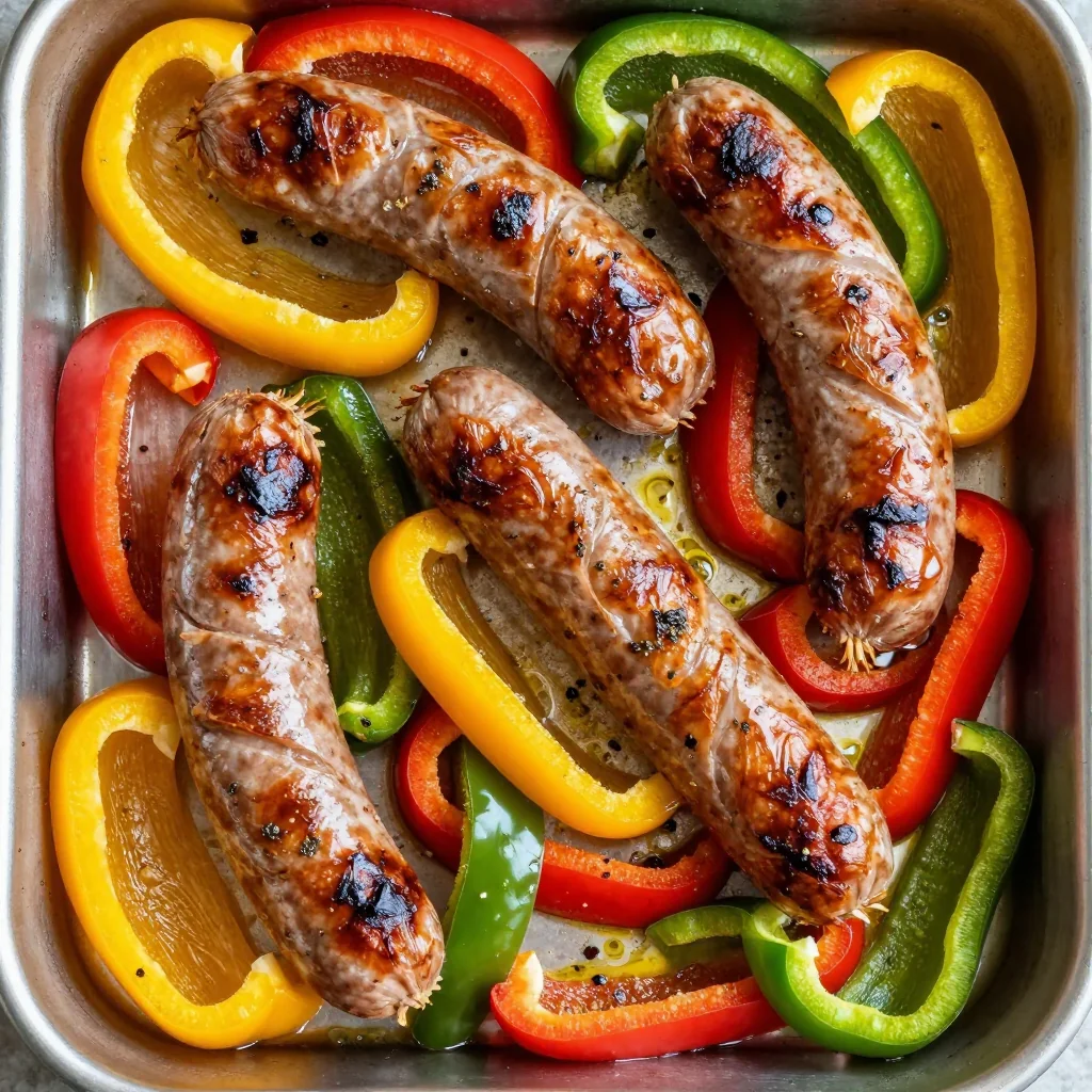 Quick Sheet Pan Sausage And Peppers In Under 30