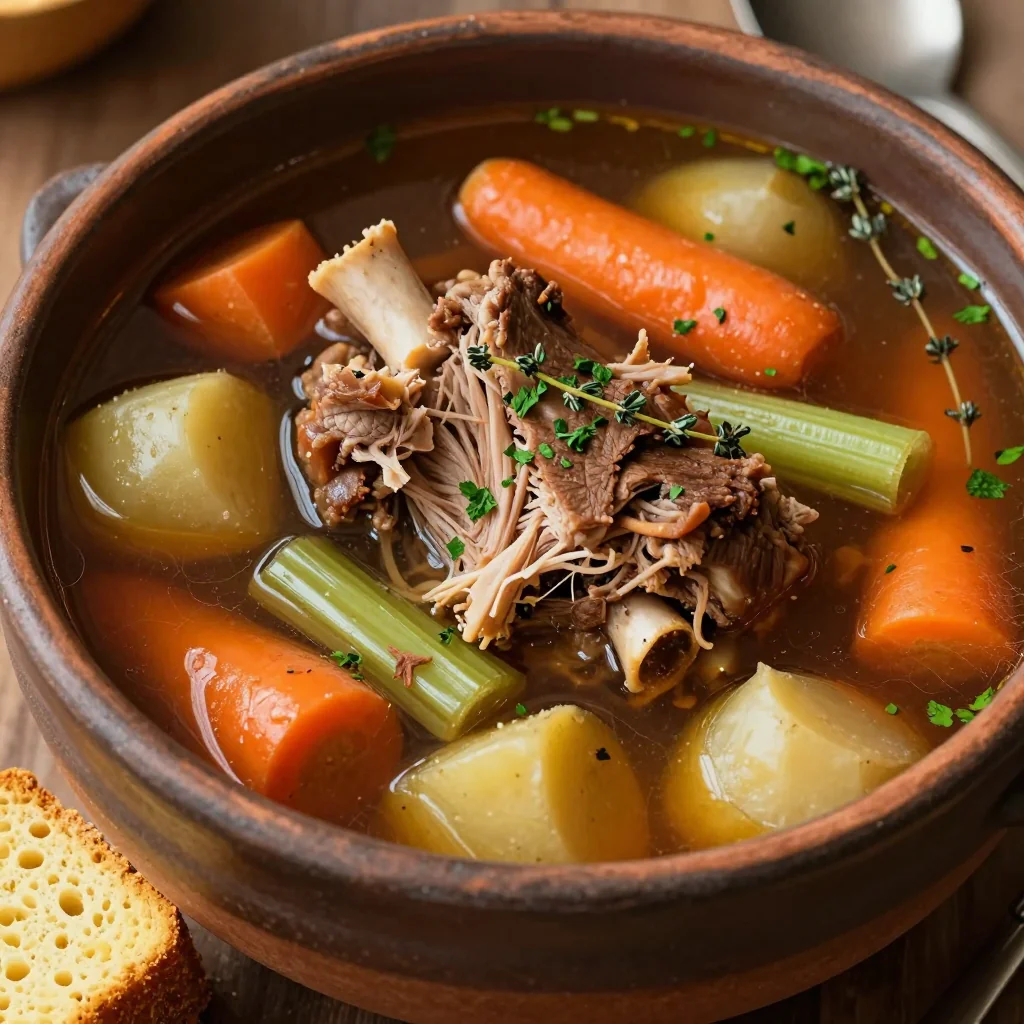 Slow Cooker Turkey Neck Soup for MLK Day Soul Food Vibes