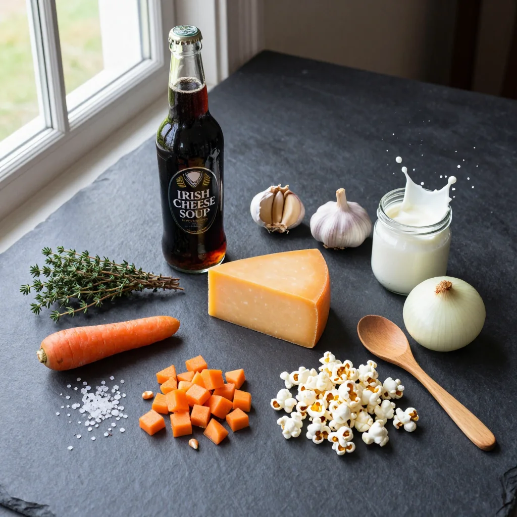 Ingredients for Irish Beer Cheese Soup