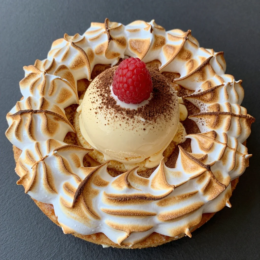 Showstopper Baked Alaska with Vanilla Ice Cream