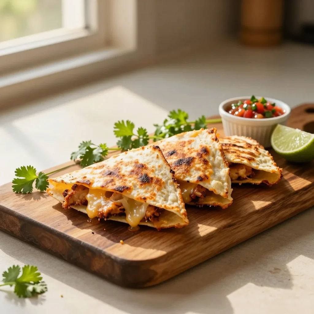 Chicken Quesadillas Baked in Oven