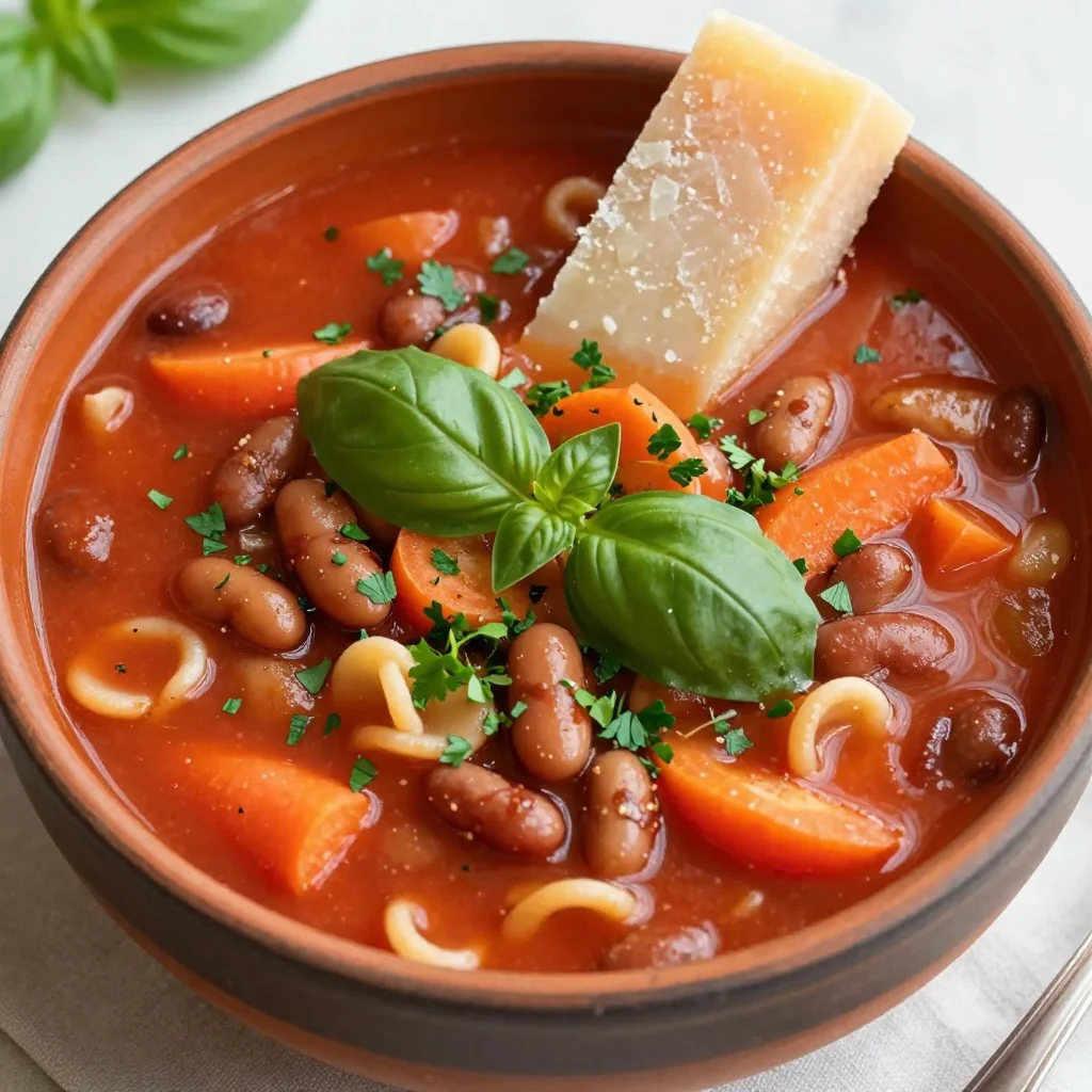 Comforting Slow Cooker Minestrone With Fresh Herbs