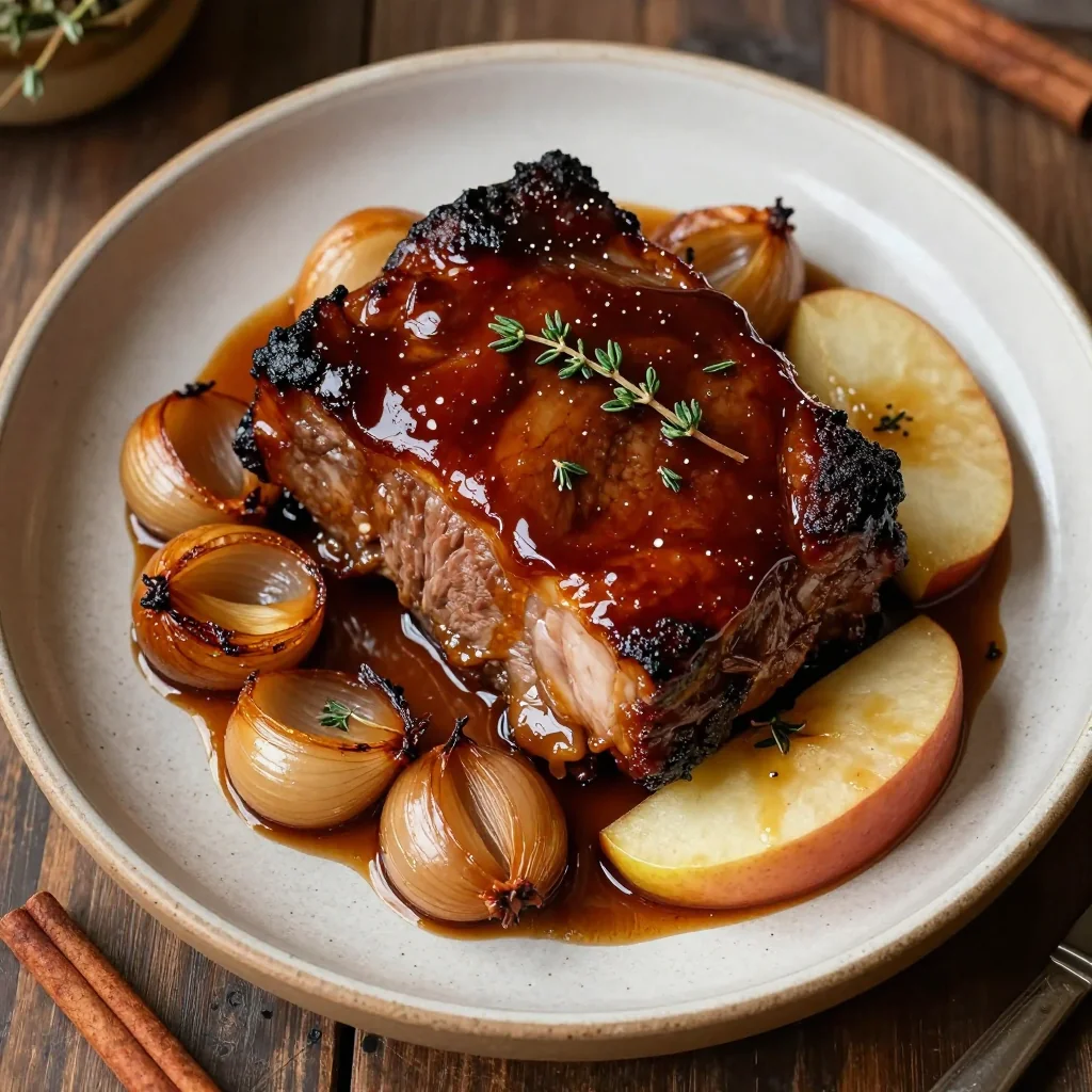 Spiced Apple Cider Braised Pork Shoulder