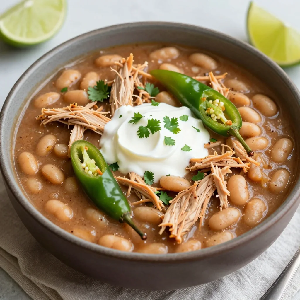 High Protein Chicken and White Chili for Winter Comfort
