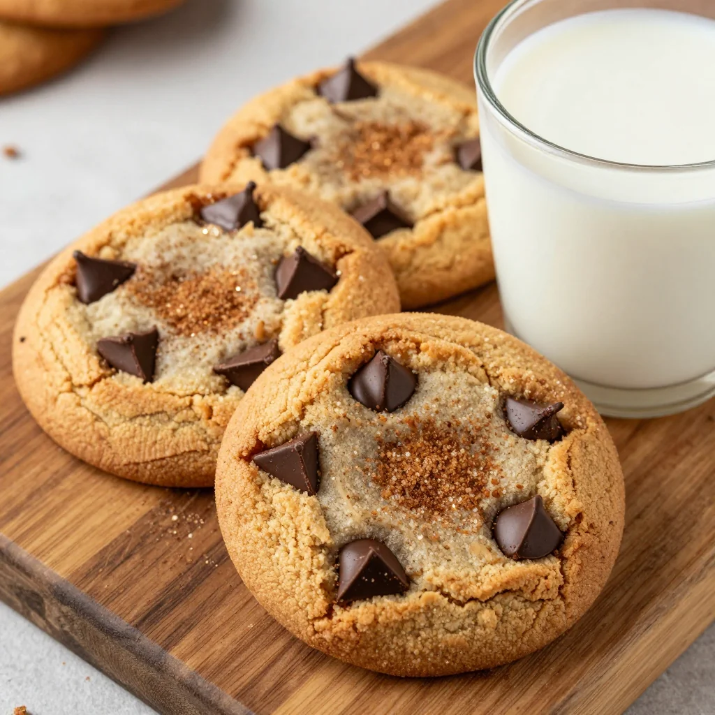 Indulgent Chocolate Chip Cookies with Cinnamon and Brown Sugar