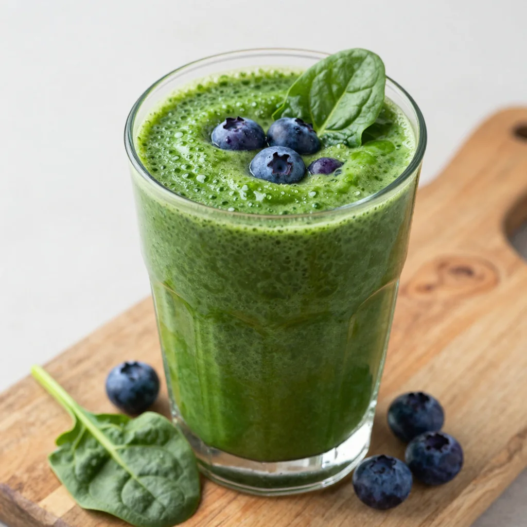 Healthy Blueberry Spinach Smoothie for Energy