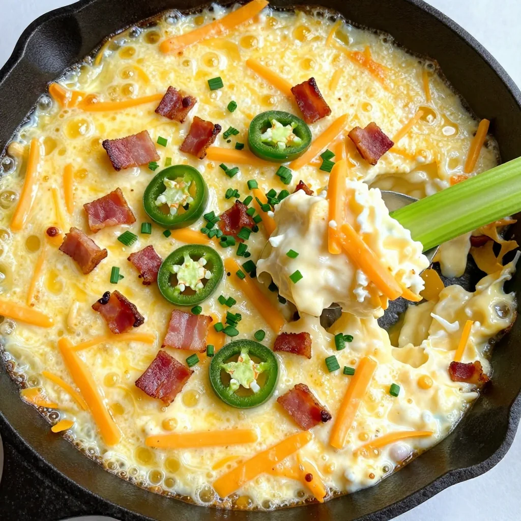 NFL Playoff Keto Jalapeno Popper Dip for Hot Party Appetizers