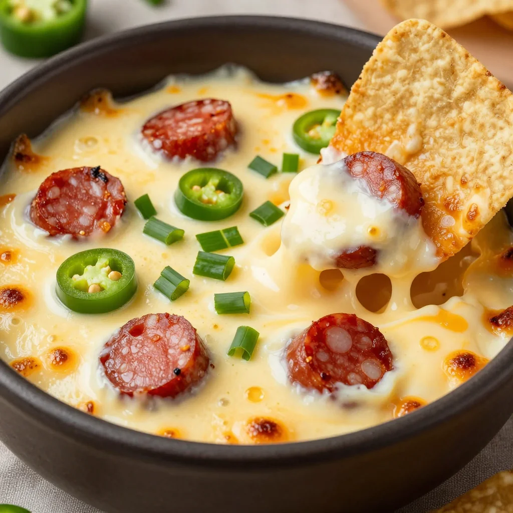 Cheesy Slow Cooker Sausage And Cream Cheese Dip
