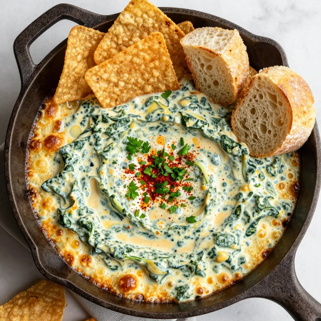 NFL Game Day Spinach Dip for Creamy Playoff Bites