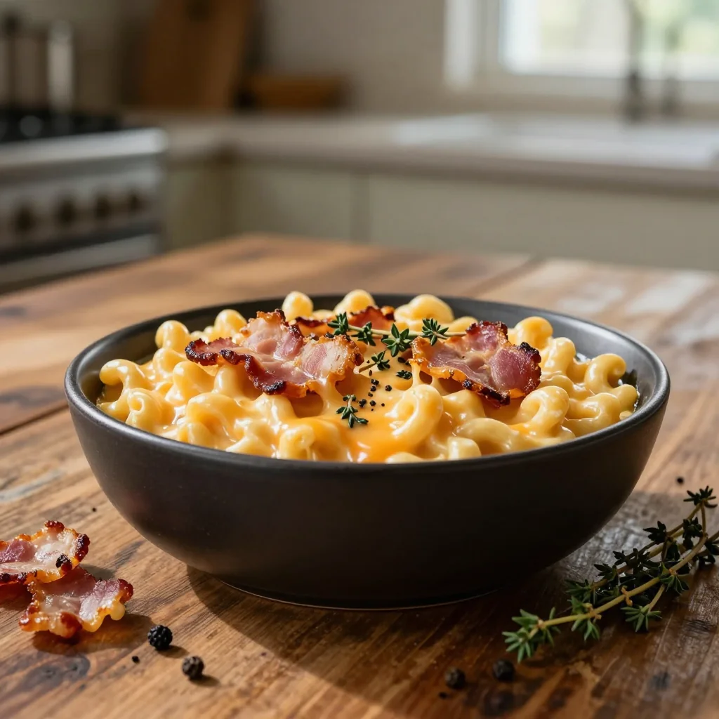 Creamy Mac and Cheese with Bacon