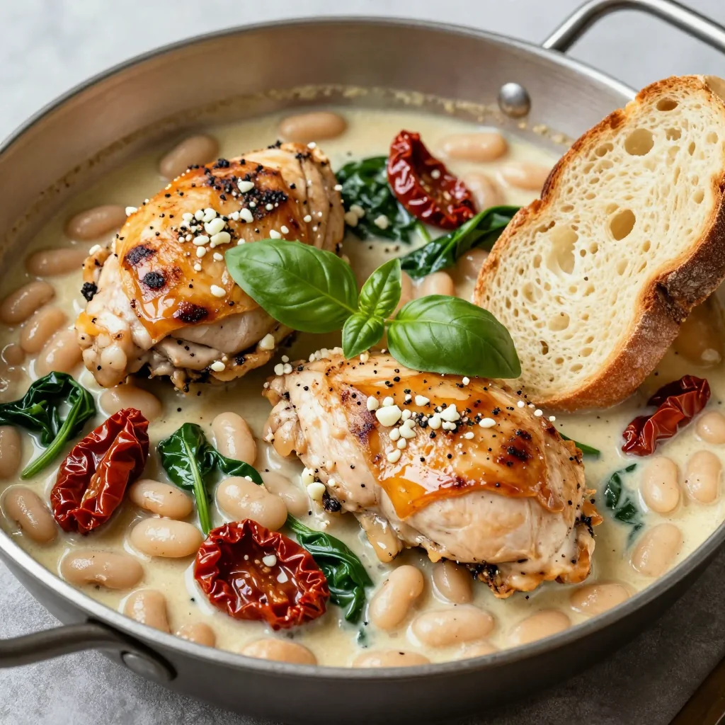 Creamy Tuscan White Bean Chicken for Weeknights