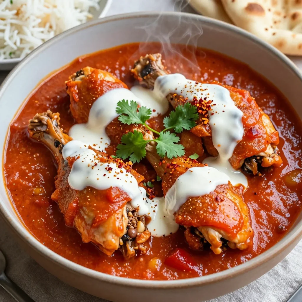 NFL Playoff Slow Cooker Chicken Tikka Masala for Game