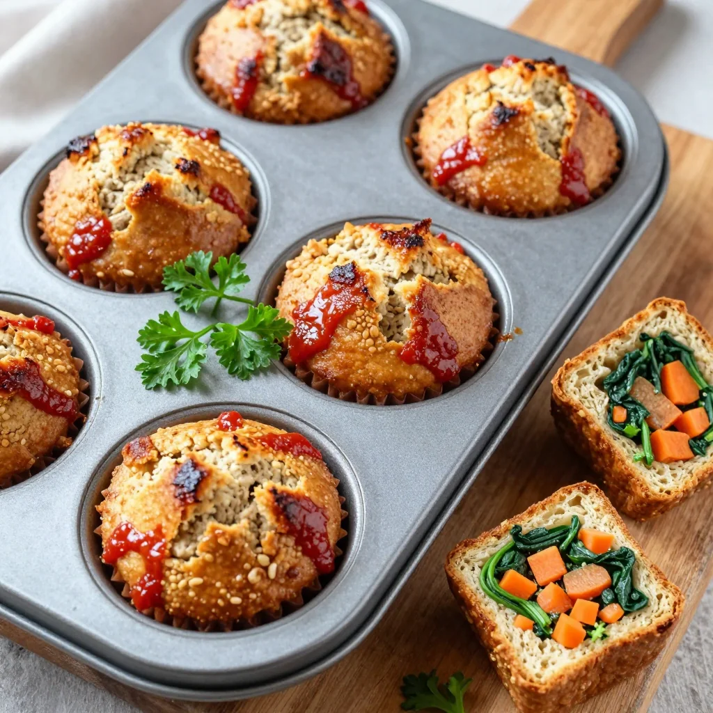Kid Friendly Turkey Meatloaf Muffins for Meal Prep