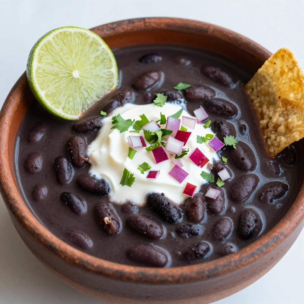 Smoky Black Bean Soup Like a Mexican Fiesta