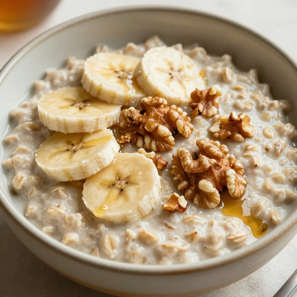 Warm Banana Nut Oatmeal for a Power-Packed Breakfast