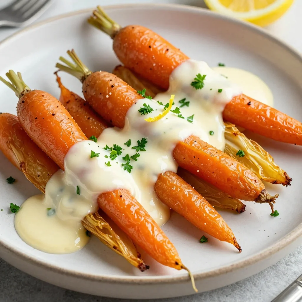 creamy lemon garlic roasted cabbage and carrots for healthy meals