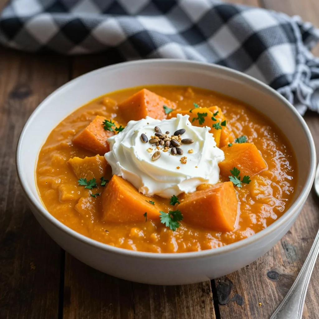 creamy onepot winter squash and carrot stew for cozy nights