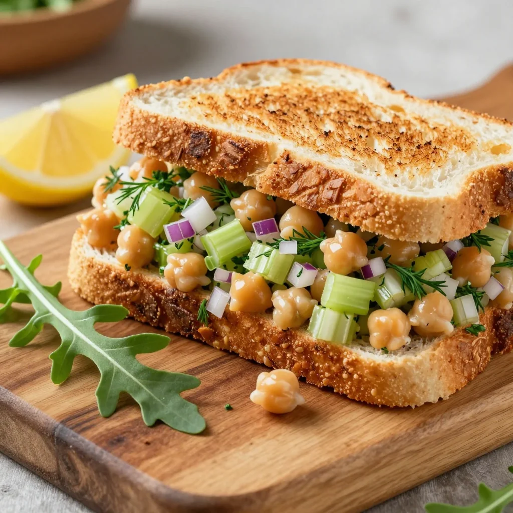 Easy Vegan Chickpea Salad Sandwich For Lunch
