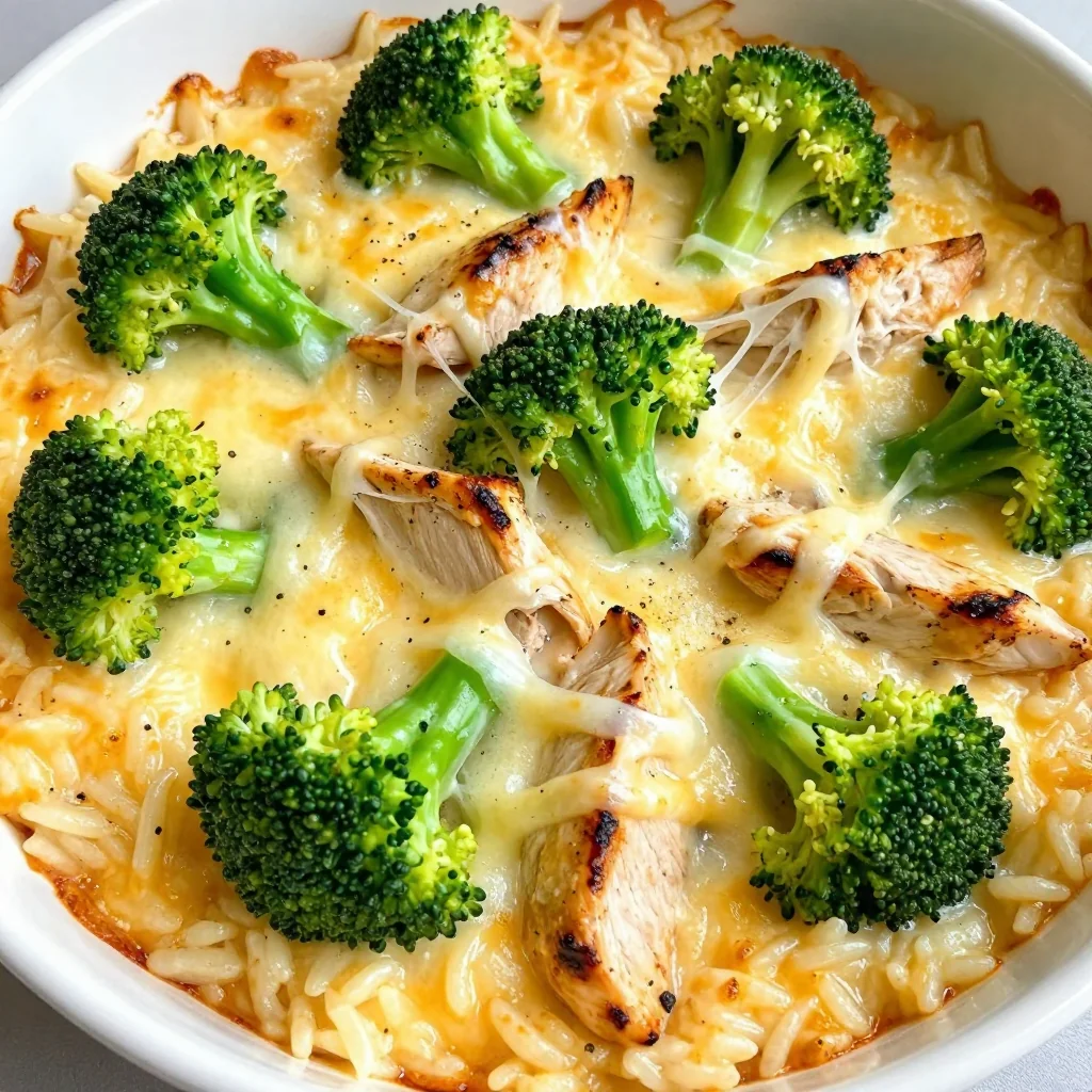 Cheesy Chicken and Broccoli Rice for a One Pot Meal