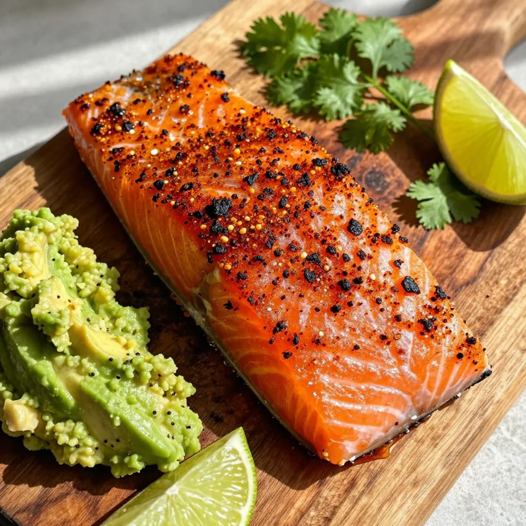 Spicy Grilled Salmon With A Chili Lime Rub