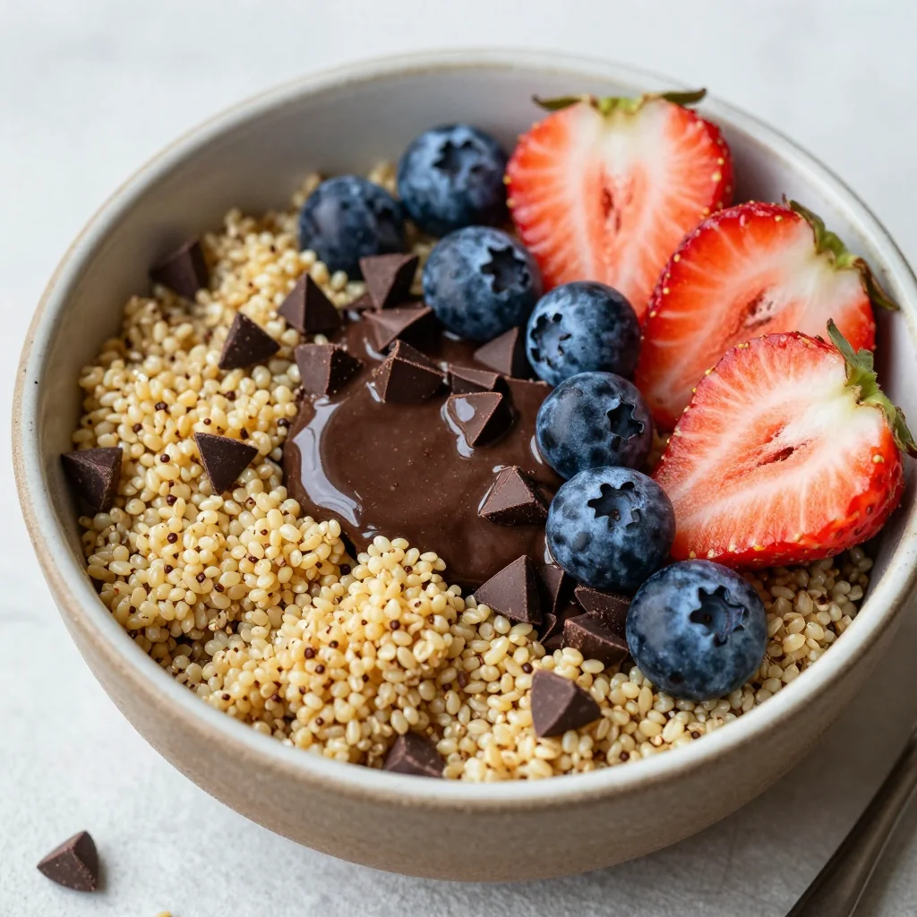 Cozy Chocolate Chip Breakfast Quinoa for a Sweet Bowl