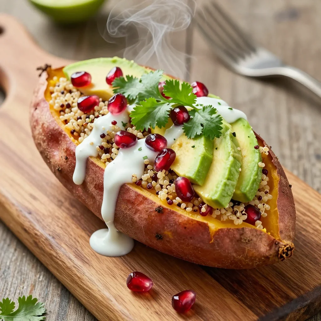 Clean Eating Stuffed Sweet Potatoes for New Year Reset