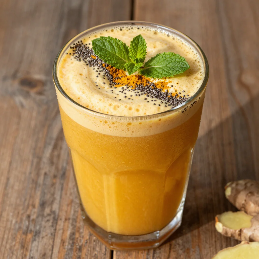 Detox Ginger and Turmeric Smoothie for a January Anti-Inflammatory