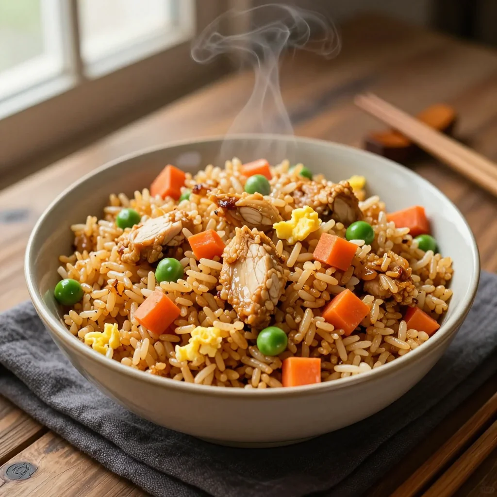 Fried Rice with Chicken and Egg