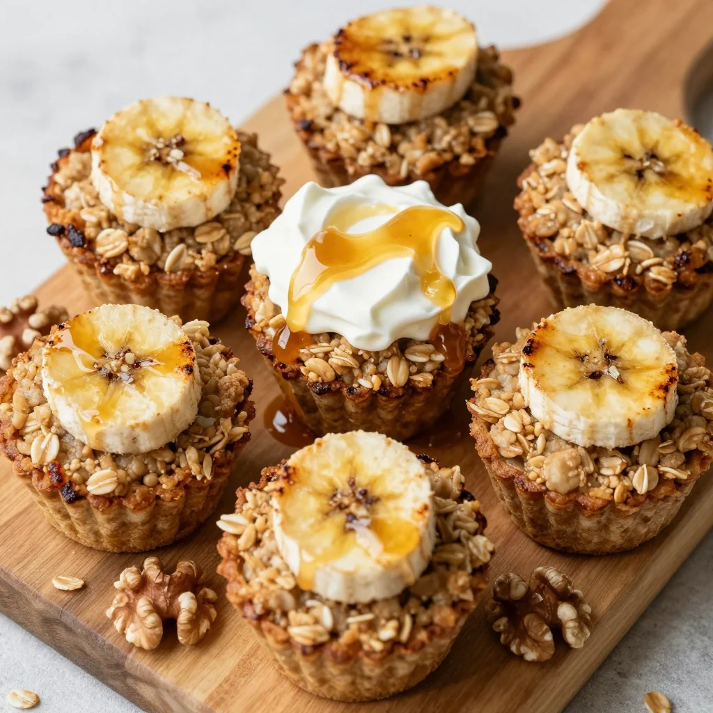 Freezer Prep Breakfast Breakfast Breakfast Oatmeal Cups with Banana for Mornings