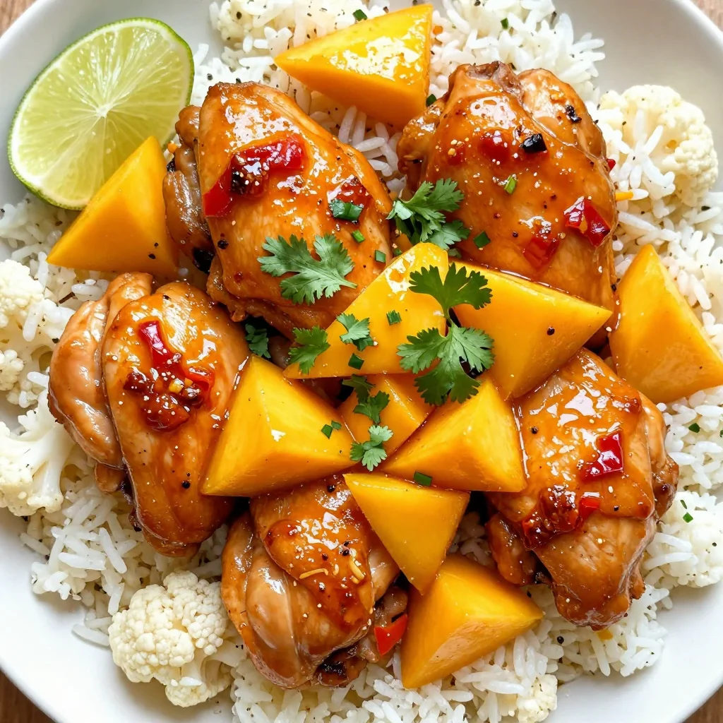 Spicy Whole30 Mango Chicken for Tropical Vibes