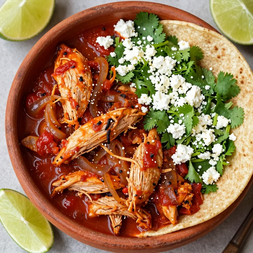 Easy Crockpot Chicken Tinga For Taco Tuesday Nights