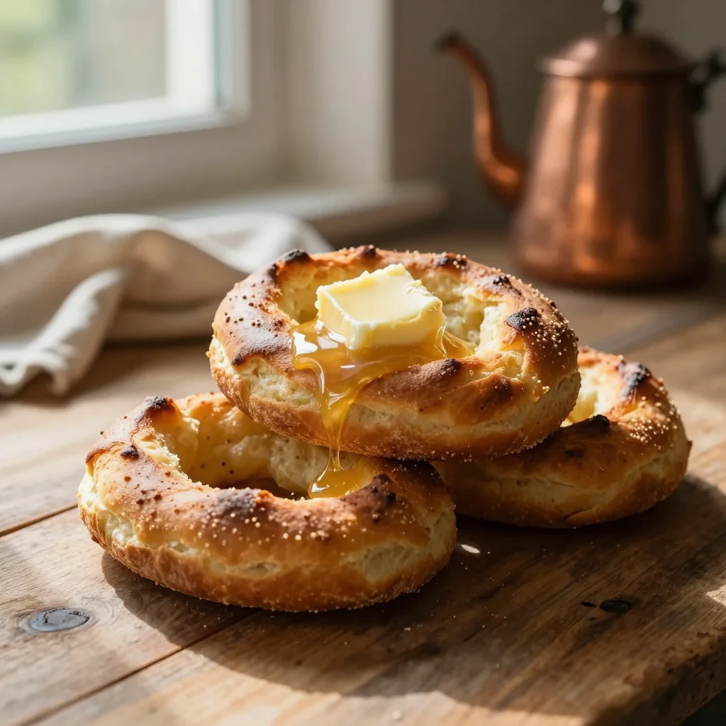 Irish Potato Bread Farls with Butter