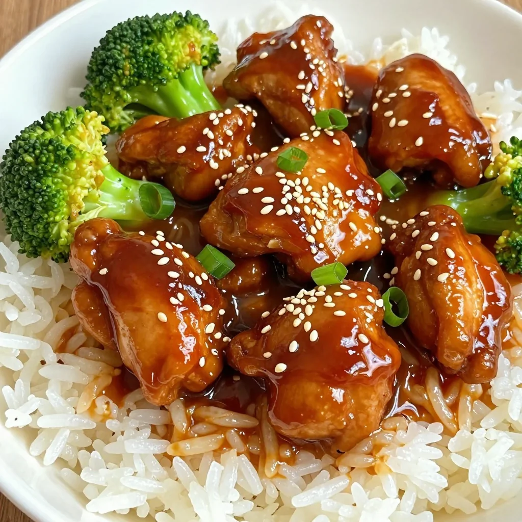 Kid-Friendly Slow Cooker Teriyaki Chicken over Rice