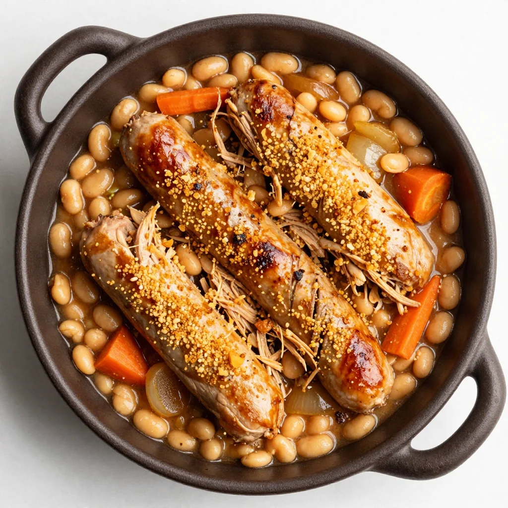Hearty Chicken and Sausage Cassoulet for French Comfort