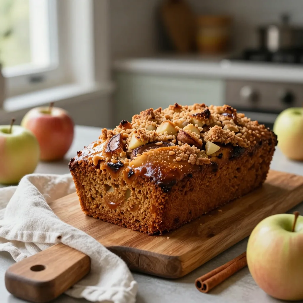 Apple Cinnamon Bread with Streusel Topping