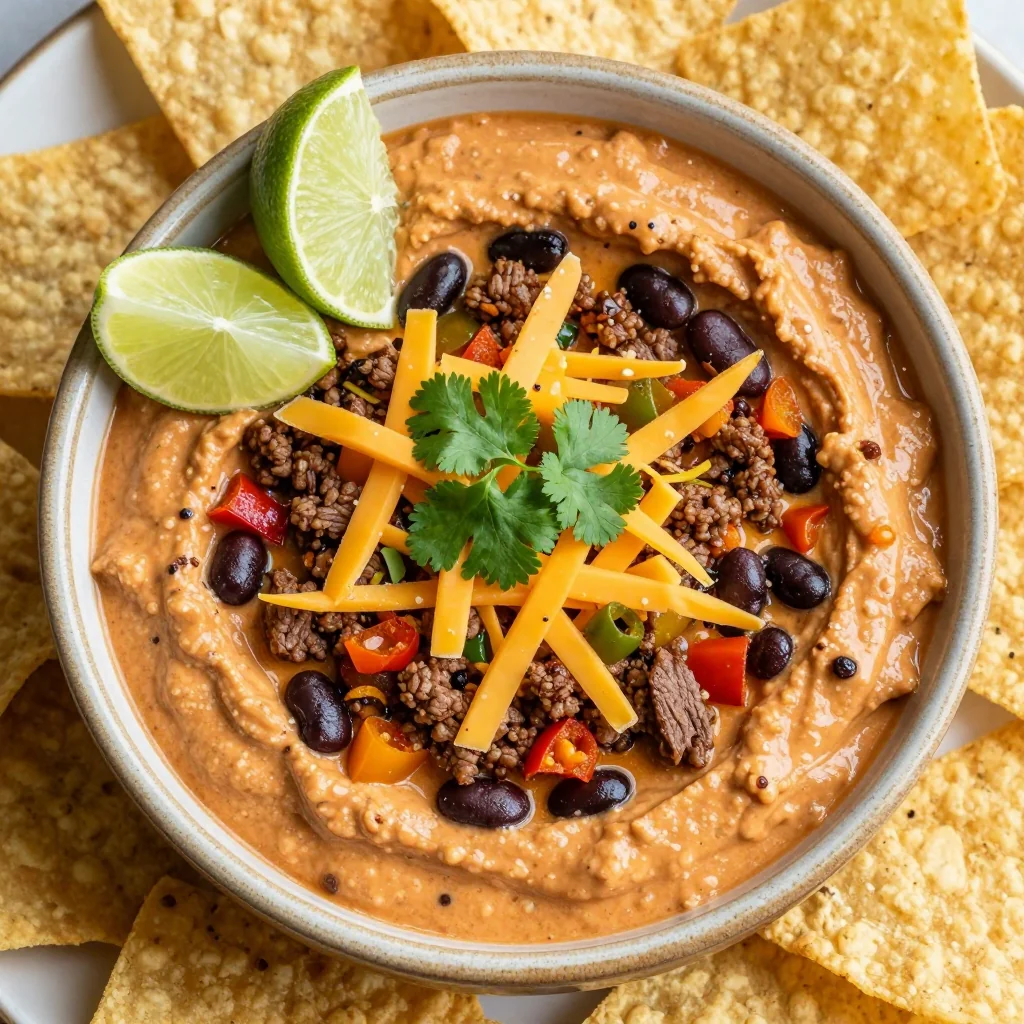 Game Day Slow Cooker Chili Lime Dip for NFL Party