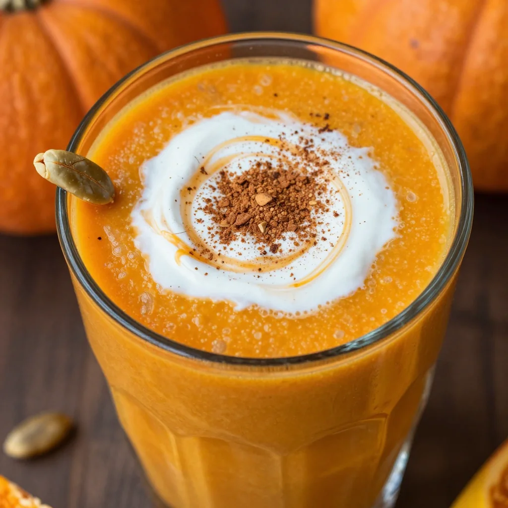 Rich Pumpkin Smoothie for Creamy Detox and Vitamin A
