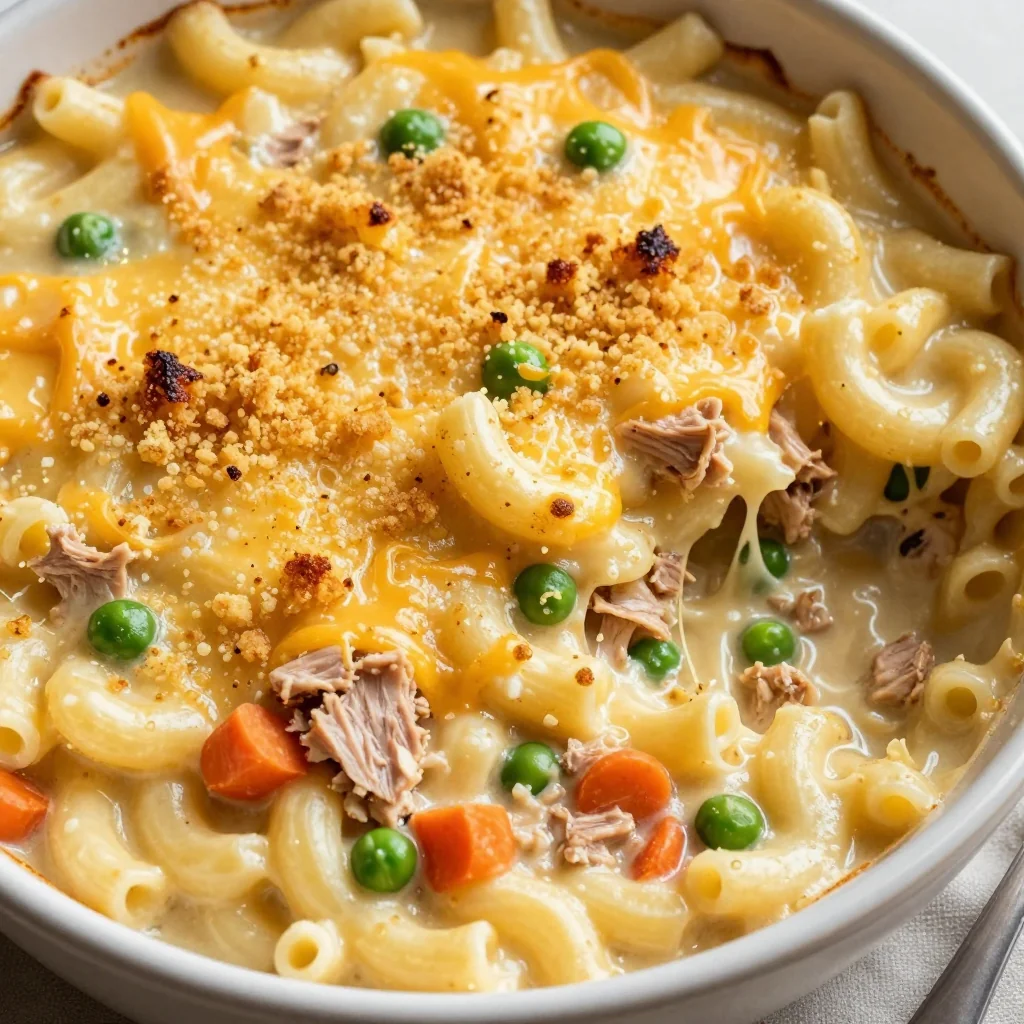 Pantry Clean Out Tuna Noodle Casserole for Winter Nights