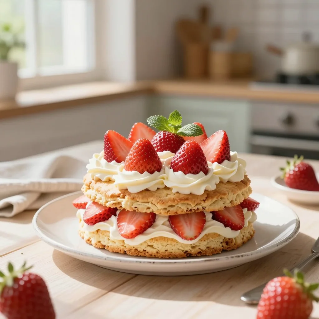 Strawberry Shortcake with Homemade Biscuits