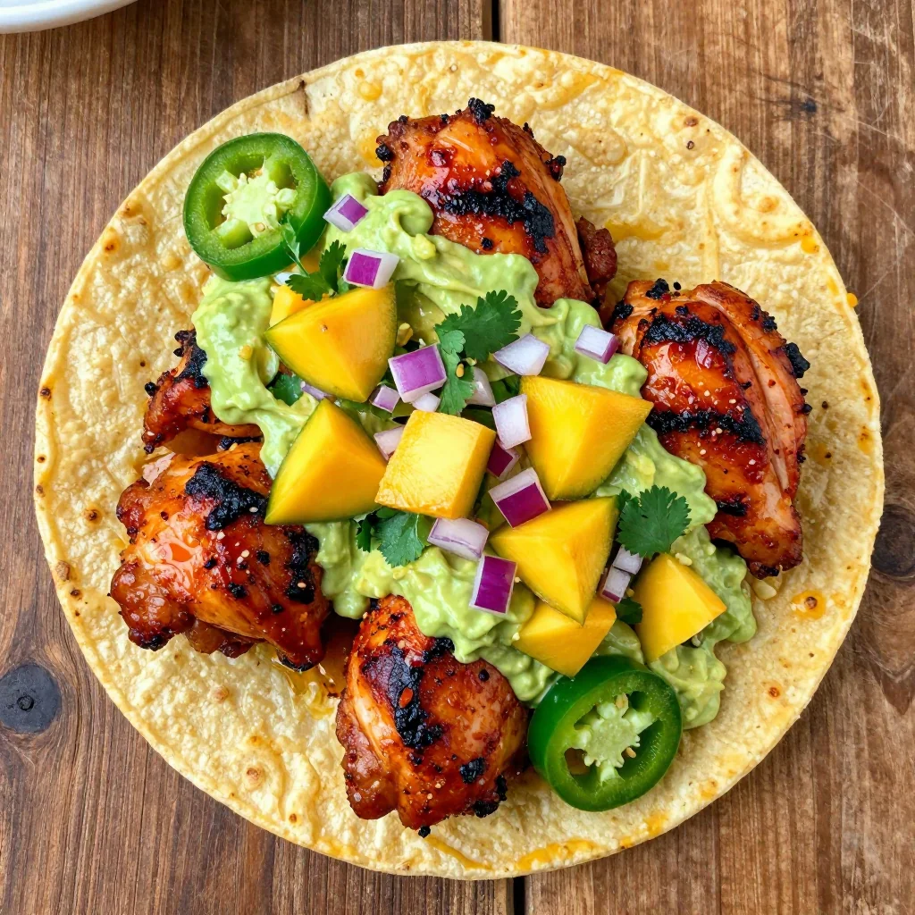 Spicy Chicken and Mango Salsa Tacos for Dinner