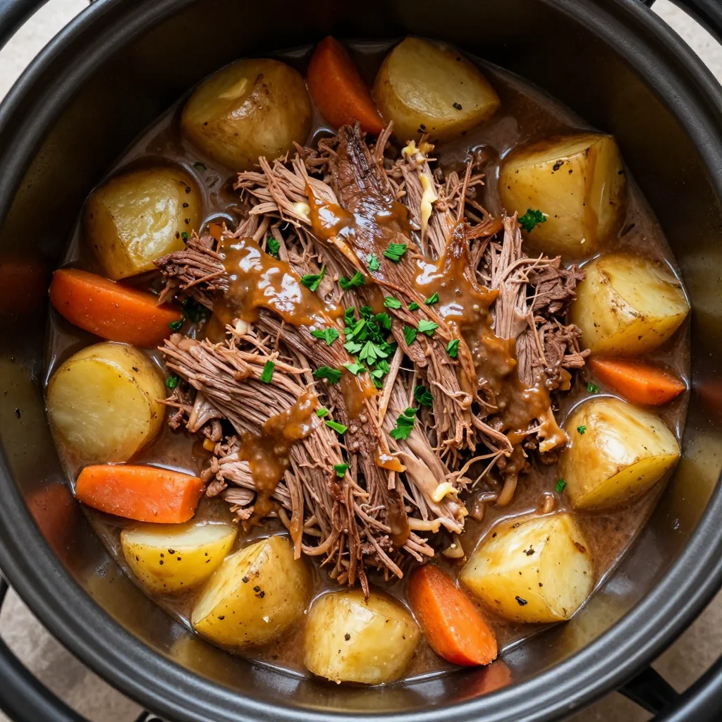 Slow Cooker Mississippi Pot Roast for Family Meals