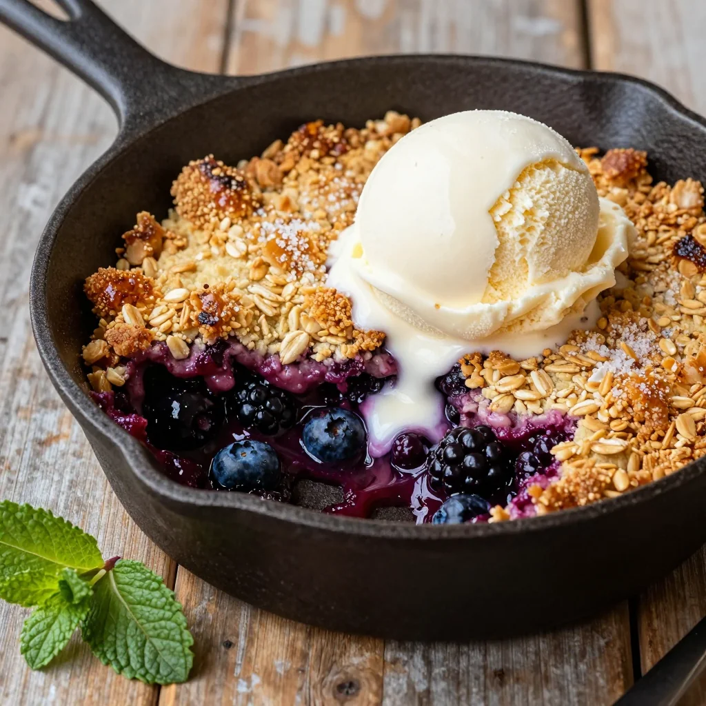 Warm Berry Crumble for Martin Luther King Jr Day Dessert
