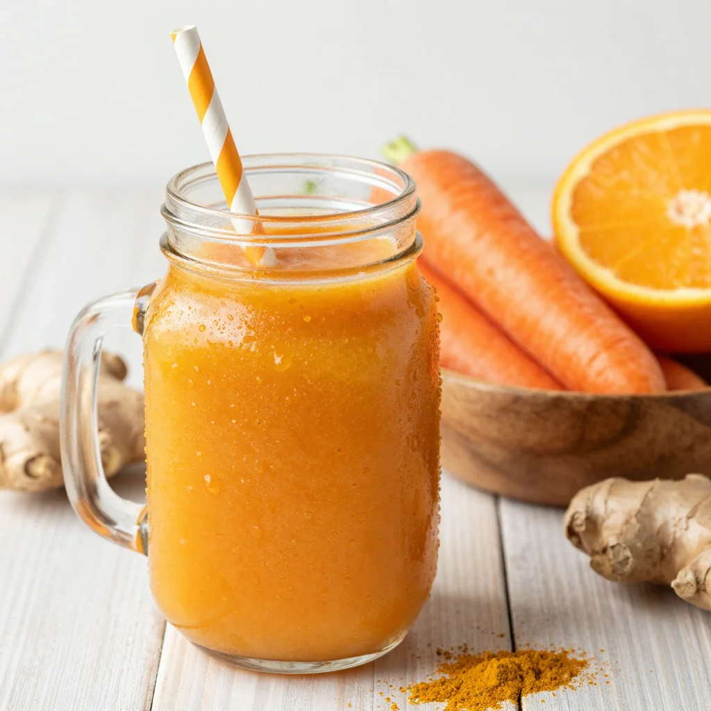 Detox Orange Carrot Ginger Smoothie for an Immune Boost