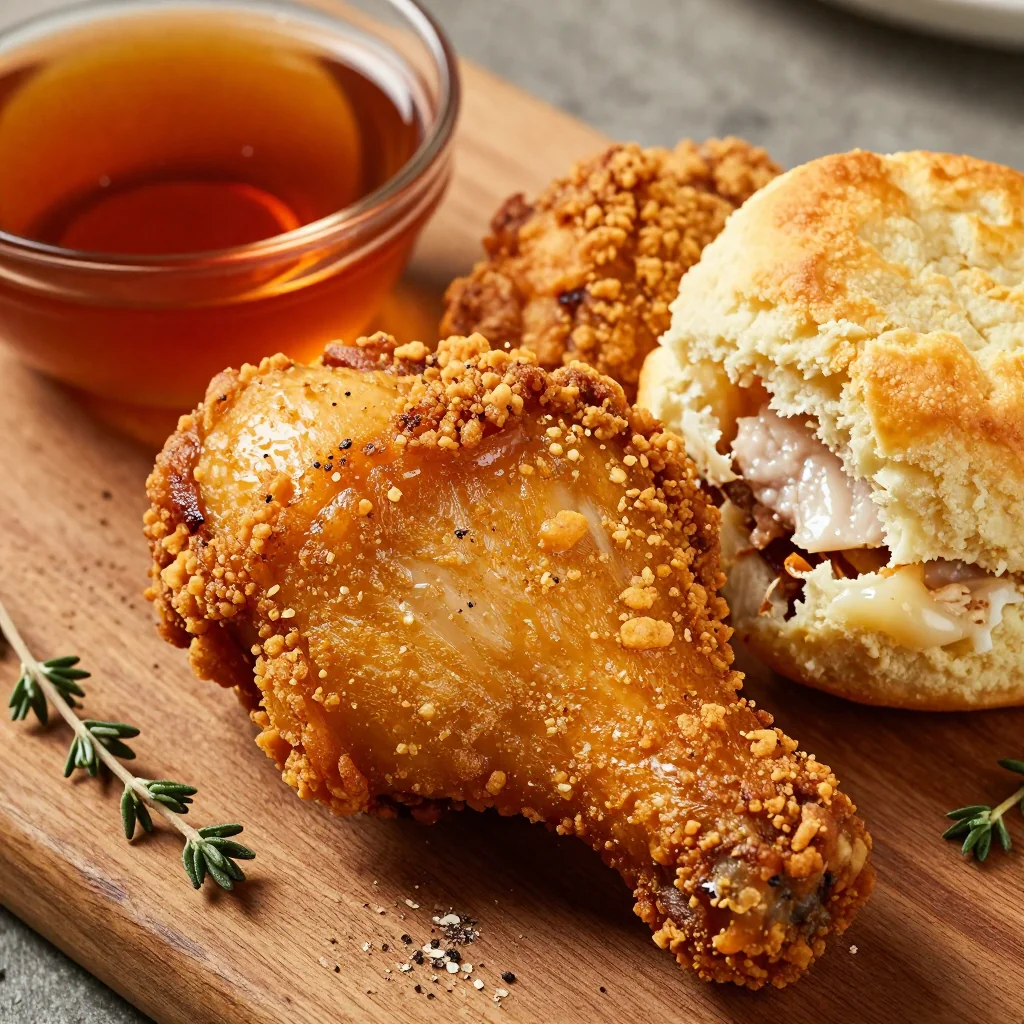 MLK Day Sweet Tea Brined Fried Chicken for Juicy Meat