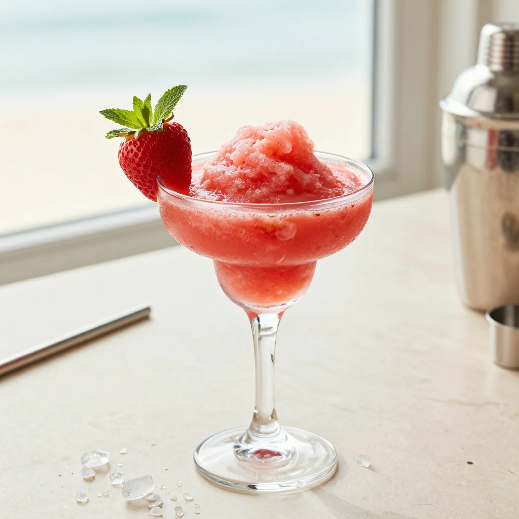 Strawberry Daiquiri Frozen Cocktail