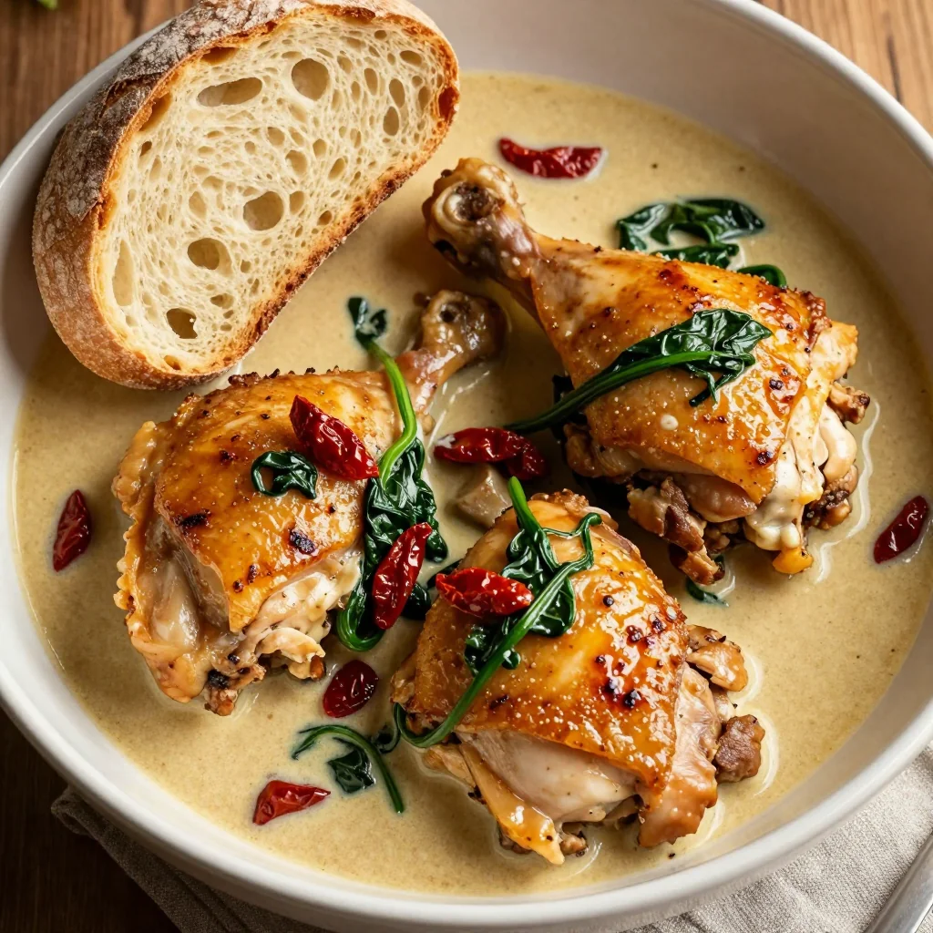Creamy Tuscan Chicken Thighs for Cozy Winter Dinners