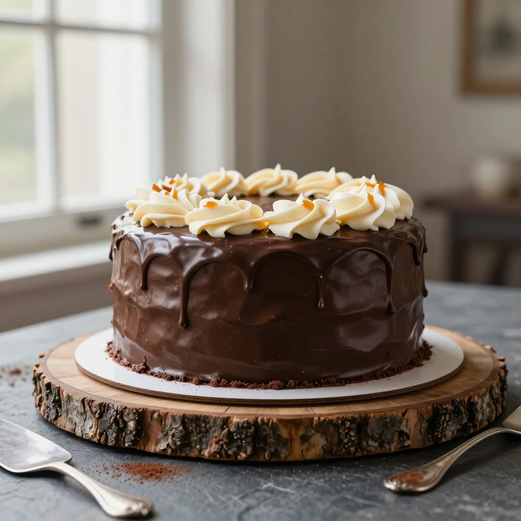 Baileys Poke Cake with Chocolate